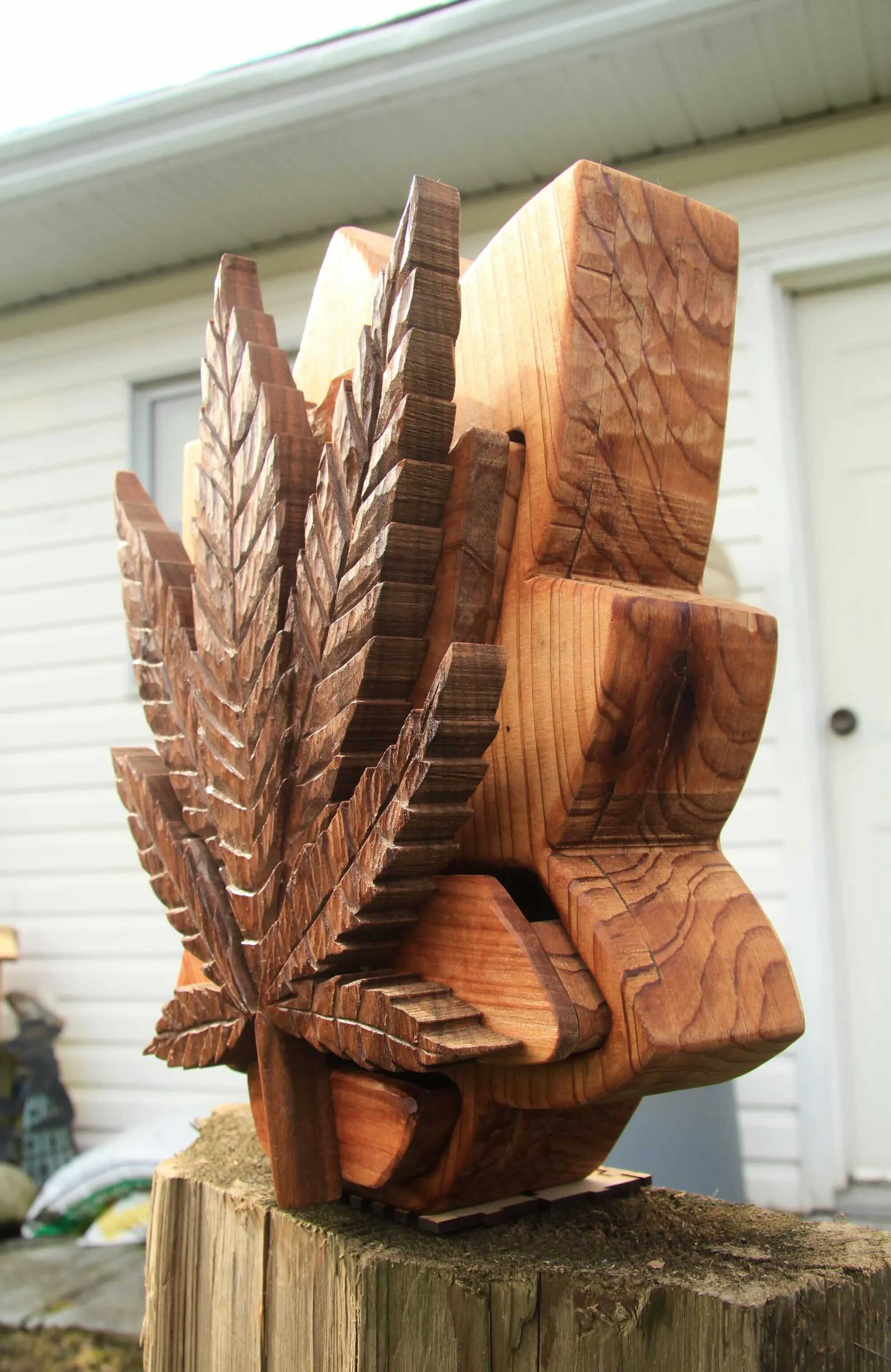Oakmoss Wood Carving